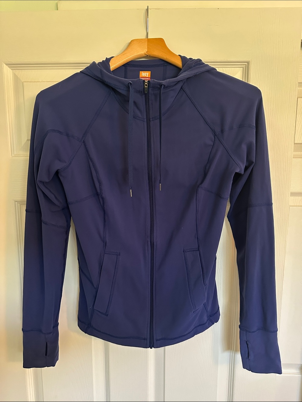 Lucy Blue Full-Zip Hooded Active Jacket